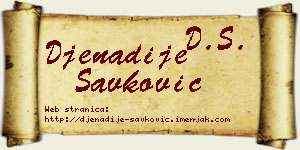 Đenadije Savković vizit kartica